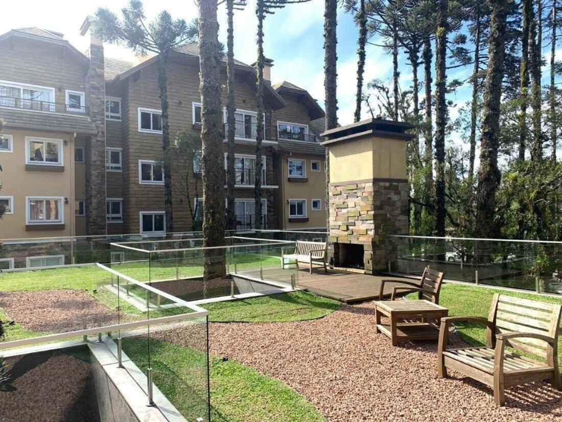103/3 Apto Com Piscina Aquecida Gramado Extérieur photo
